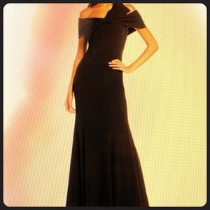 ELIZA J OFF THE SHOULDER GOWN